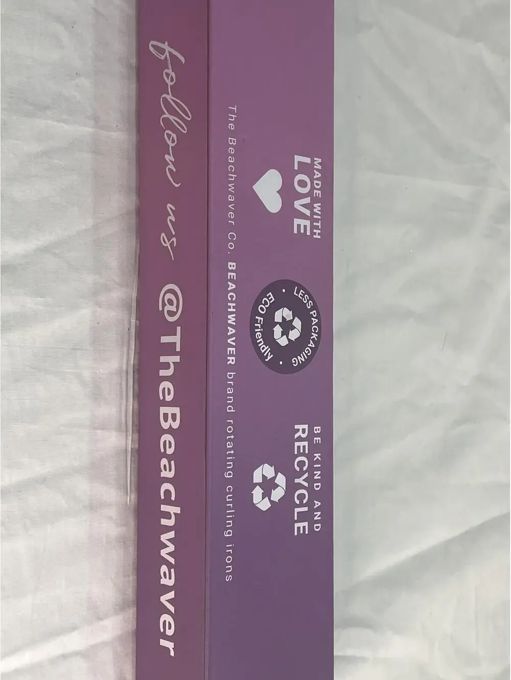 Beachwaver B1.25 Rotating Curling Iron 1.25in Purple Hair Styling Tool Women